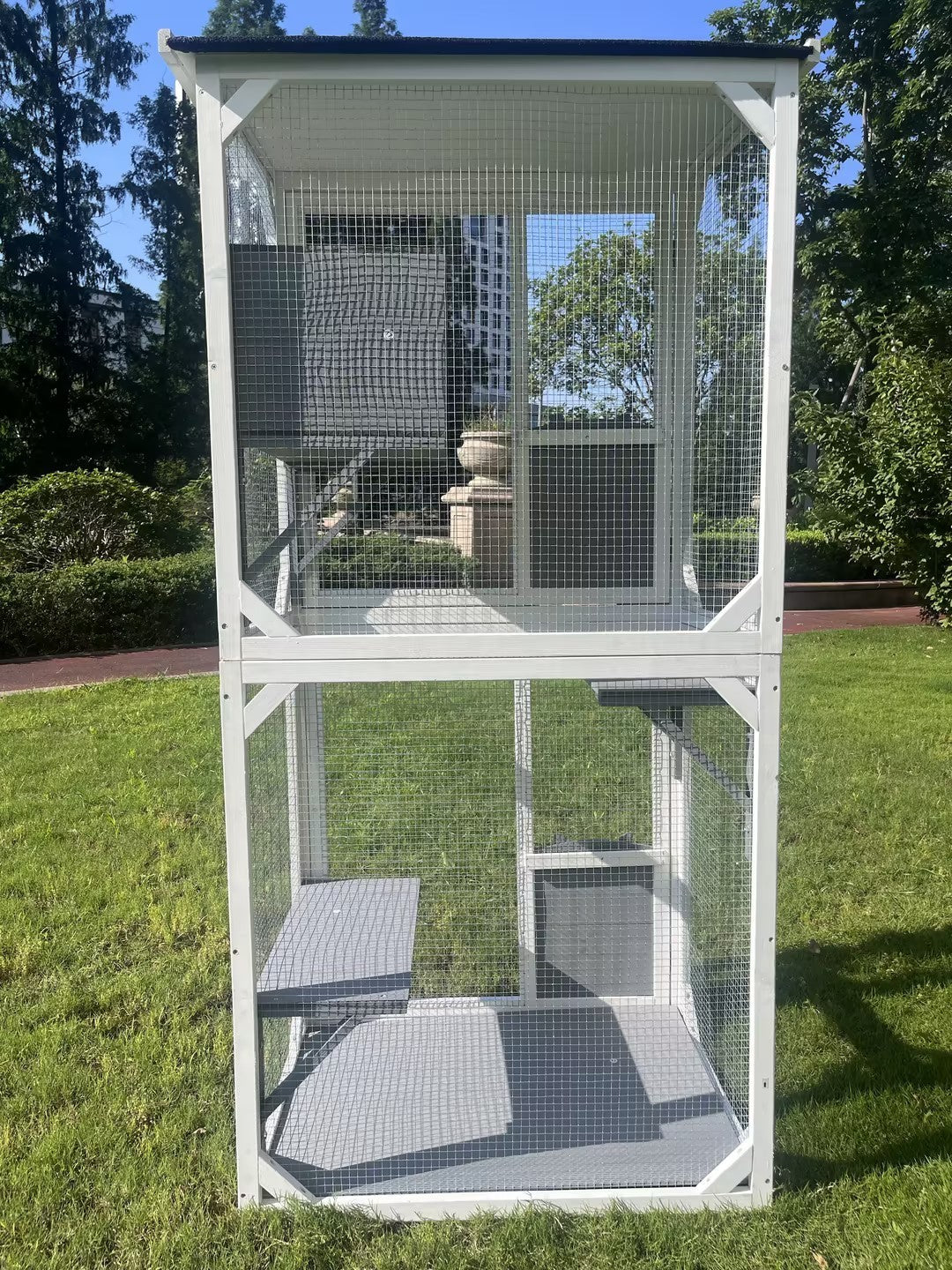 XPT016 Outdoor indoor cat pet climbing rack play cage lovely big space