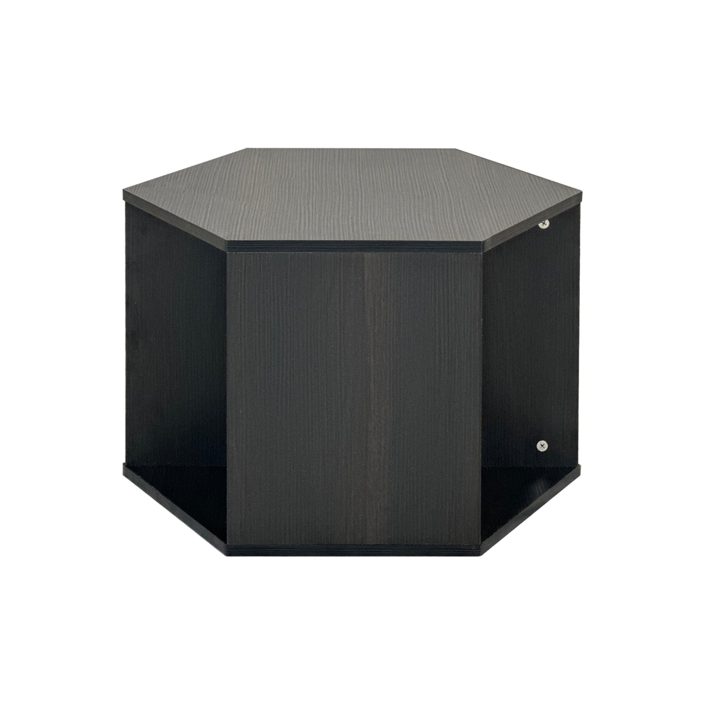 [SantaChoice] 23.62'' Hexagonal Coffee Table Side Table Nightstand Burmese Sumac