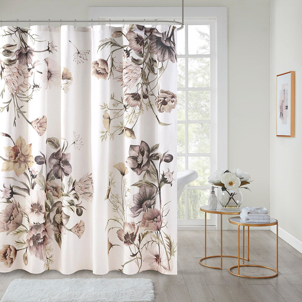 Printed Cotton Shower Curtain