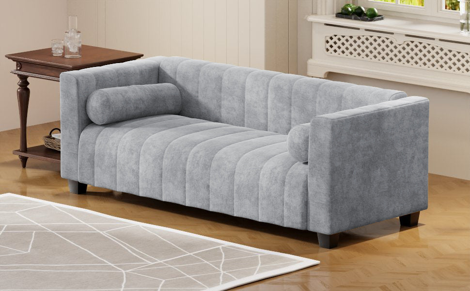 [SantaChoice] U_Style  78.7''Upholstered Sofa for Living Room, Bedroom, Salon, Simplified Style