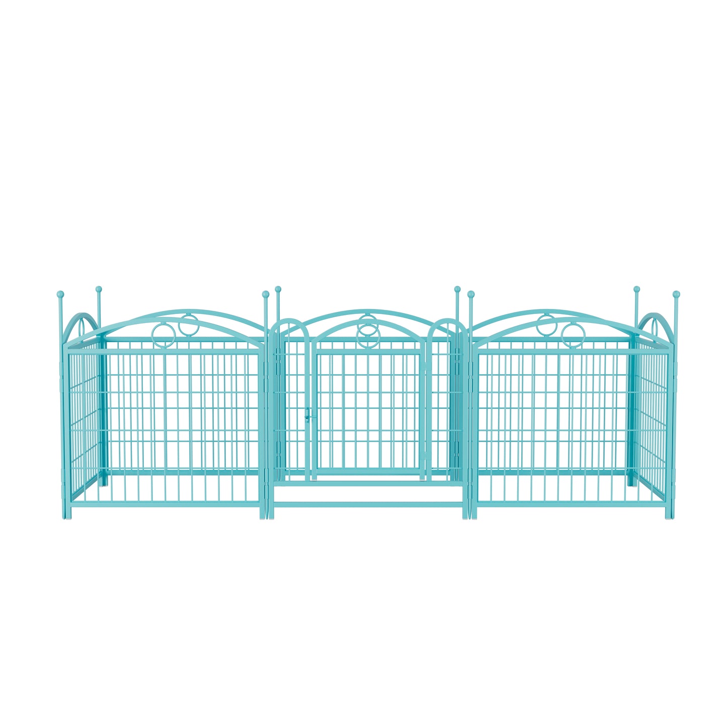 Dog Playpen Indoor 24 inch 8 Panels Metal Dog Pen Pet Dog Fence Outdoor Exercise Pen with Doors, Heavy Duty Dog Fence Puppy Pen for Large Medium Small Dogs Indoor Outdoor Foldable Pet Exercise Pen