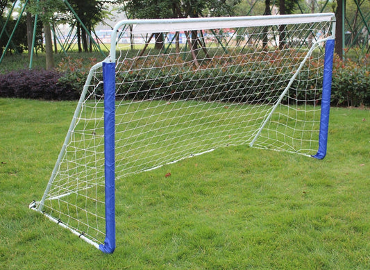 8x5FT Soccer Goal for Backyard with Carry Bag - Steel Pipe Goal - Fun for Outdoor Indoor Training Games for Kids Youth Adult, for Easy Storage and Transportation