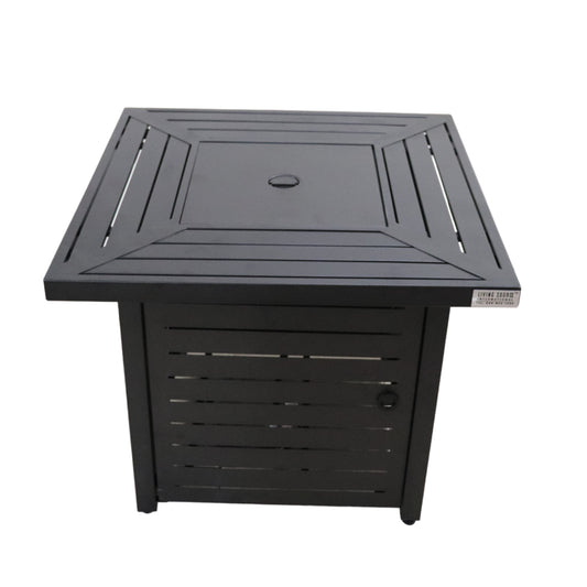 25" H x 30" W Steel Propane/Natural Gas Fire Pit Table (Black)