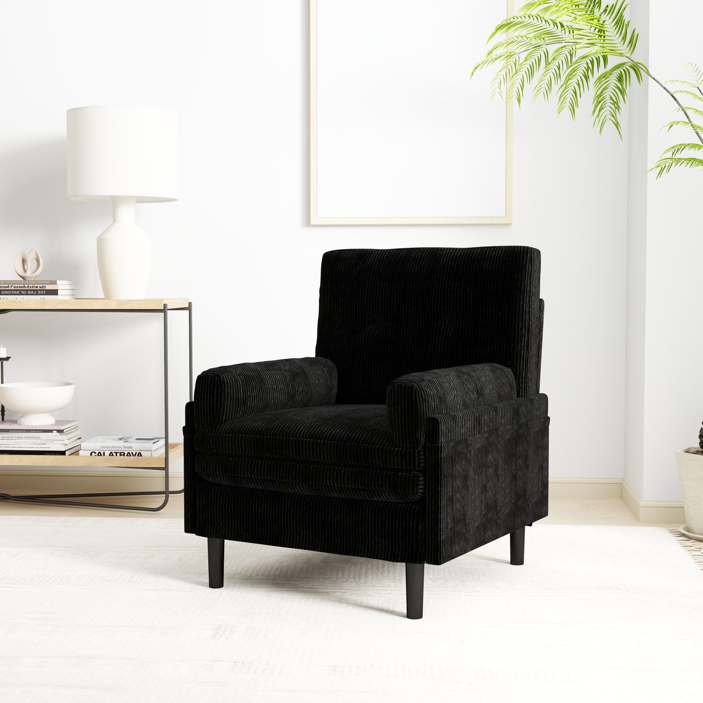 [SantaChoice] Black Multi-Functional Adjustable Sofa, Convertible Lounge Chair and Guest Bed