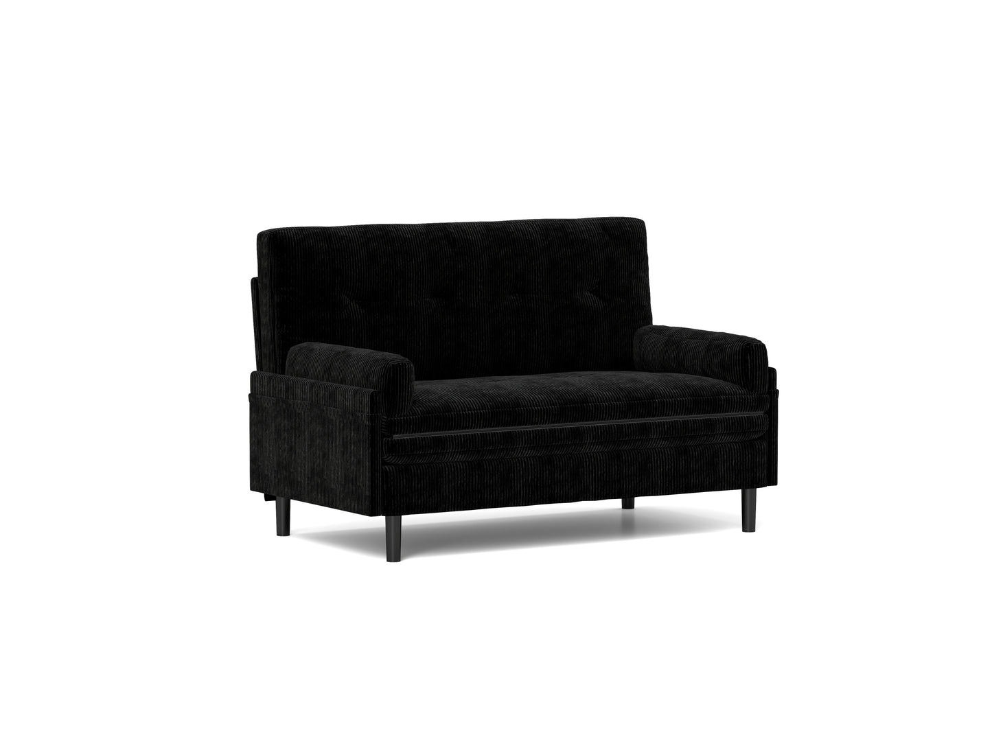 [SantaChoice] Black 2 seater sofa sleeper with recline fuction