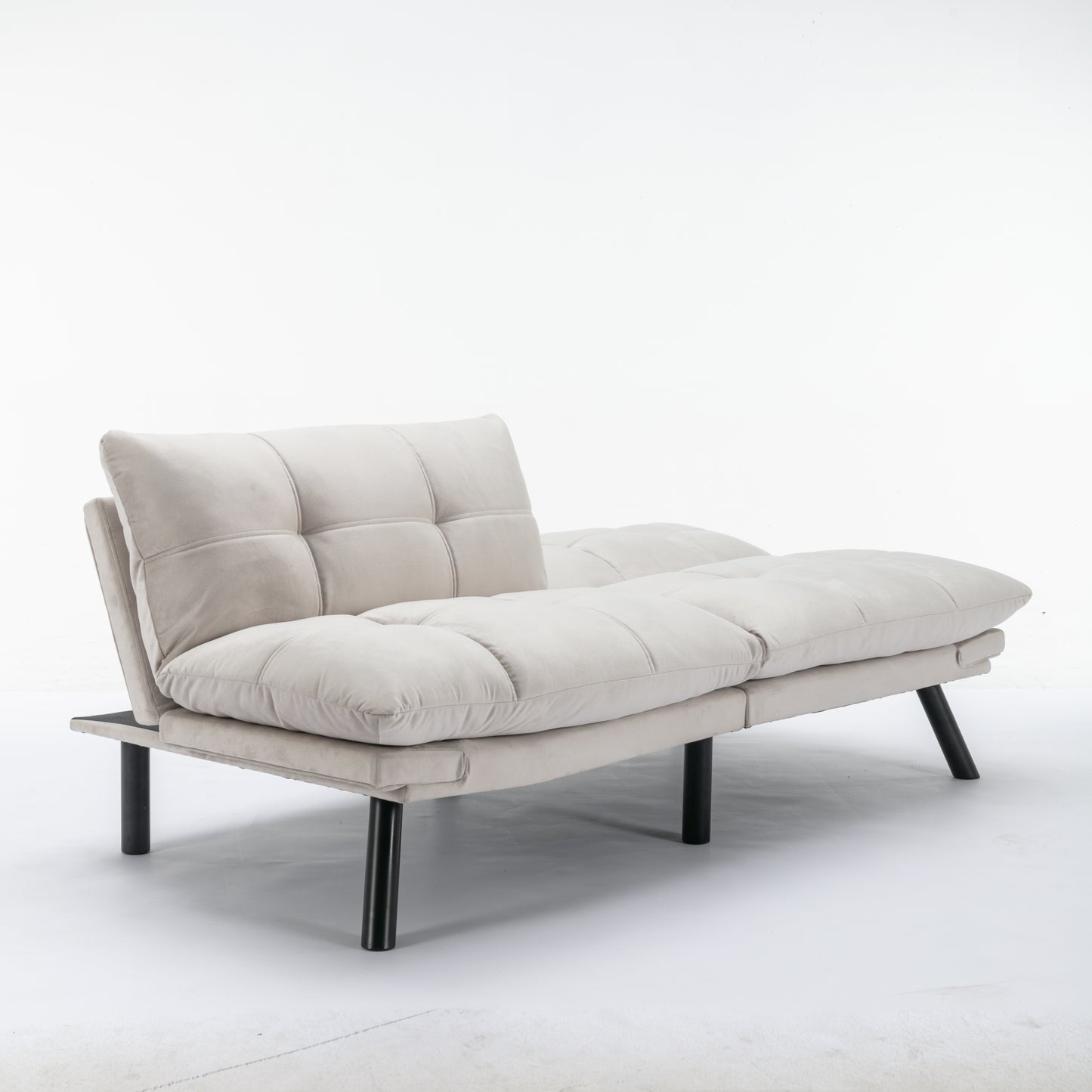 [SantaChoice] Cream Convertible Folding Modern sofa Bed