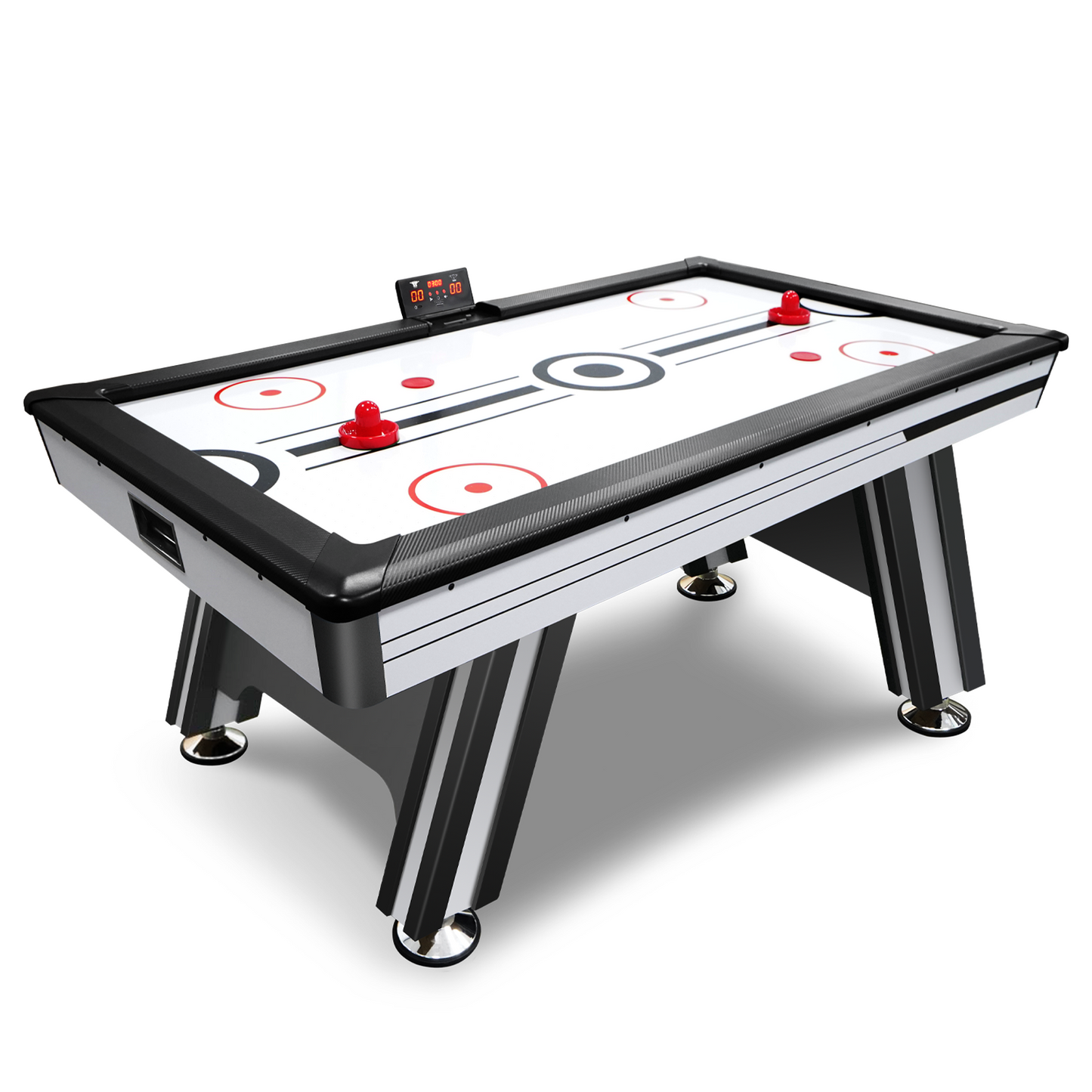 Air Hockey Table, 72" Indoor Hockey Table for Kids and Adults, LED Sports Hockey Game with 2 Pucks, 2 Pushers, and Electronic Score System, Arcade Gaming Set for Game Room Family Home