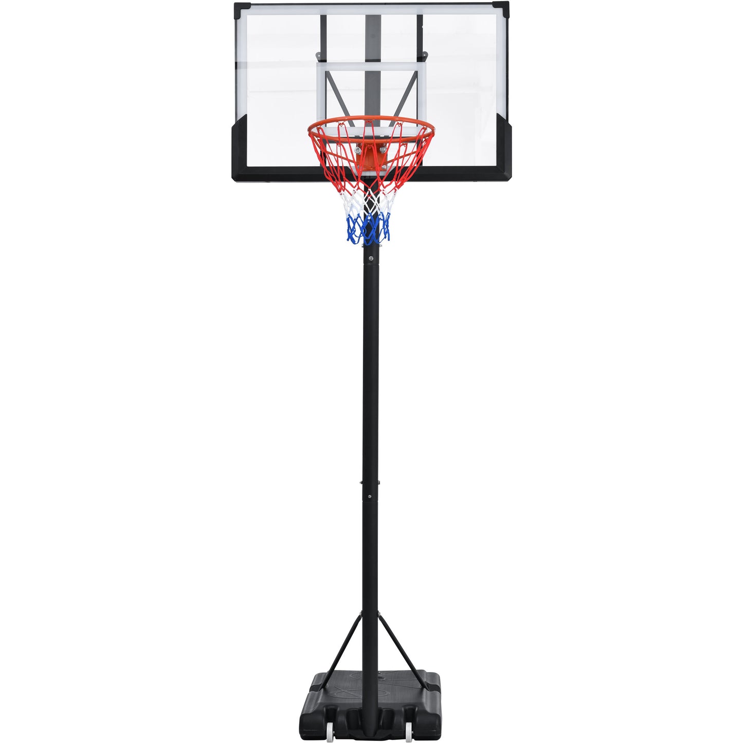 Portable Basketball Hoop Basketball System 4.76-10ft Height Adjustable for Youth Adults LED Basketball Hoop Lights, Colorful lights, Waterproof,Super Bright to Play at Night Outdoors,Good Gift for Kid