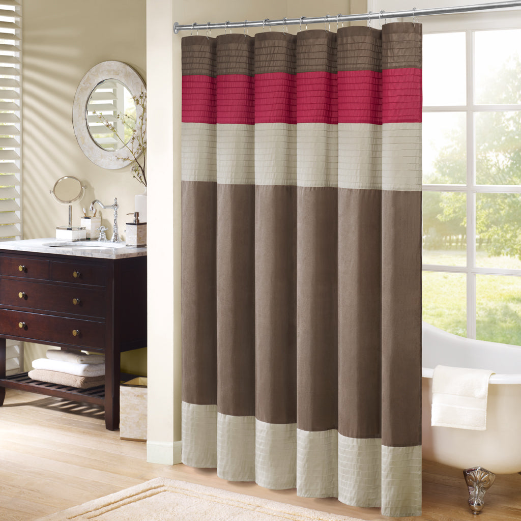 Faux Silk Shower Curtain