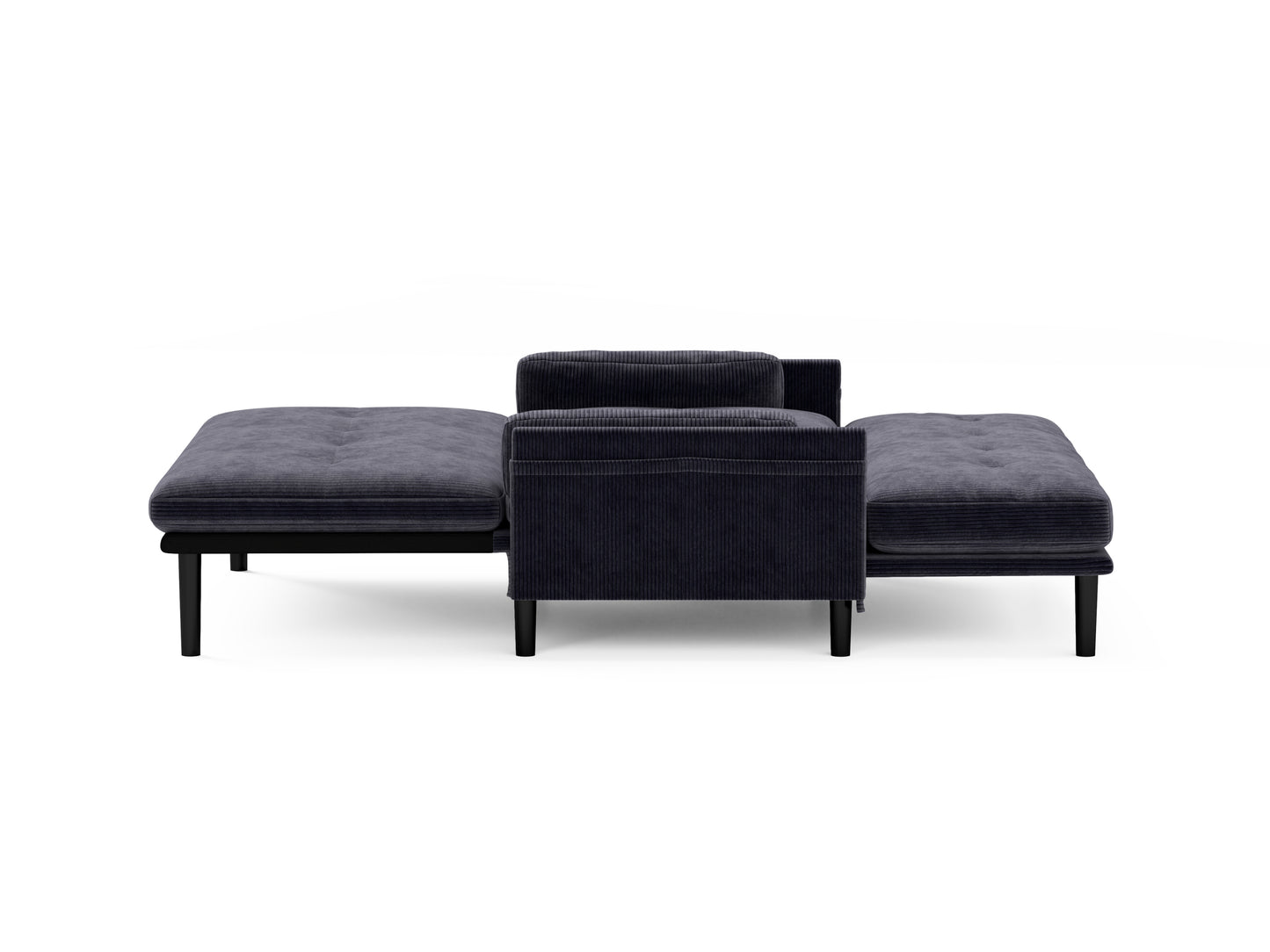 [SantaChoice] Grey 2 seater sofa sleeper with recline fuction