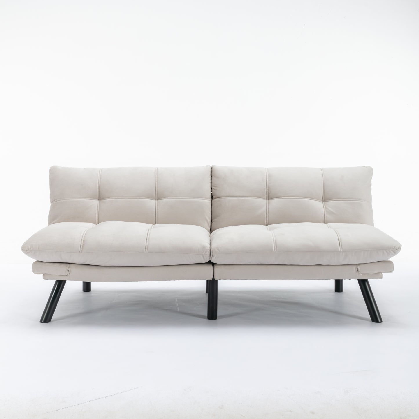 [SantaChoice] Cream Convertible Folding Modern sofa Bed