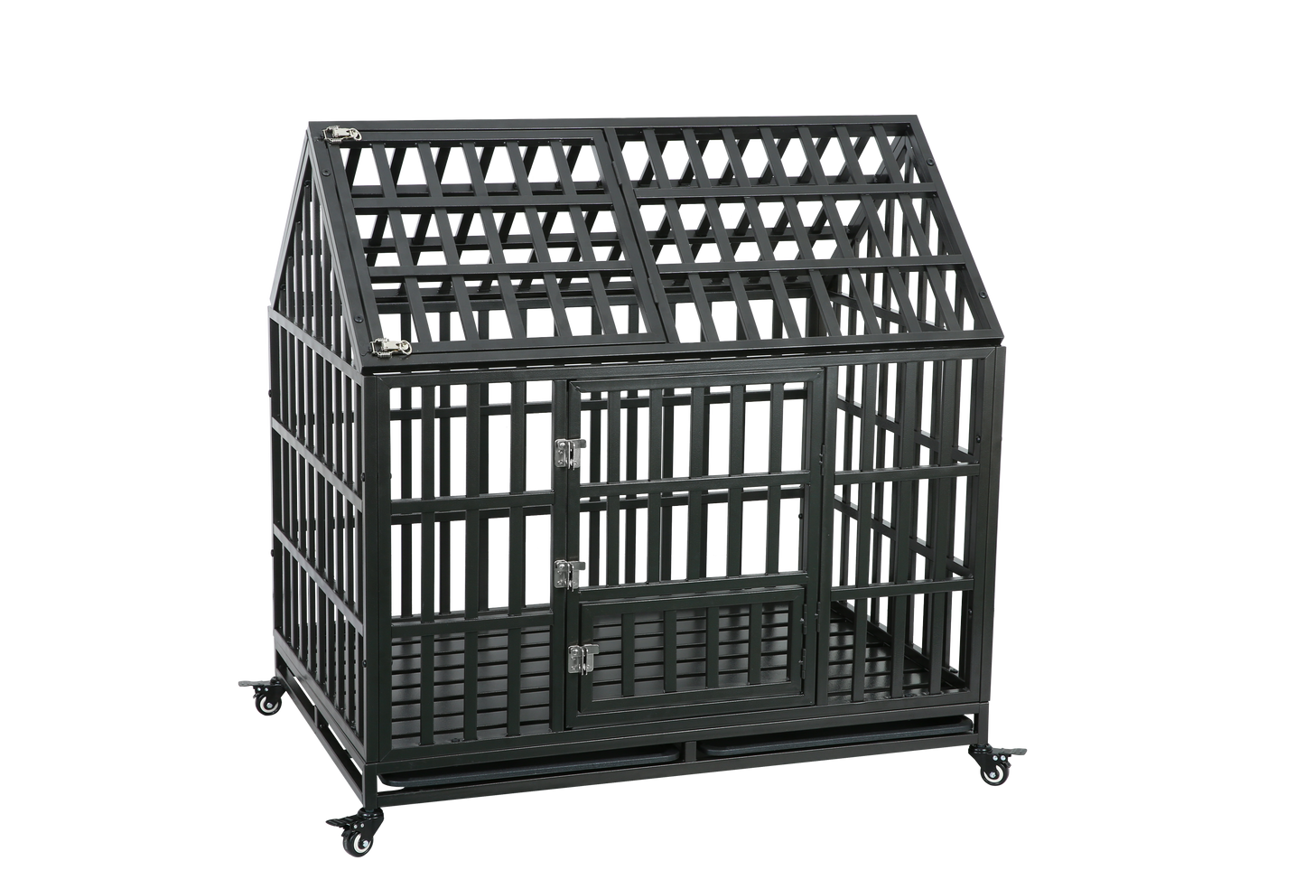 Heavy Duty Dog Cage  pet Crate with Roof