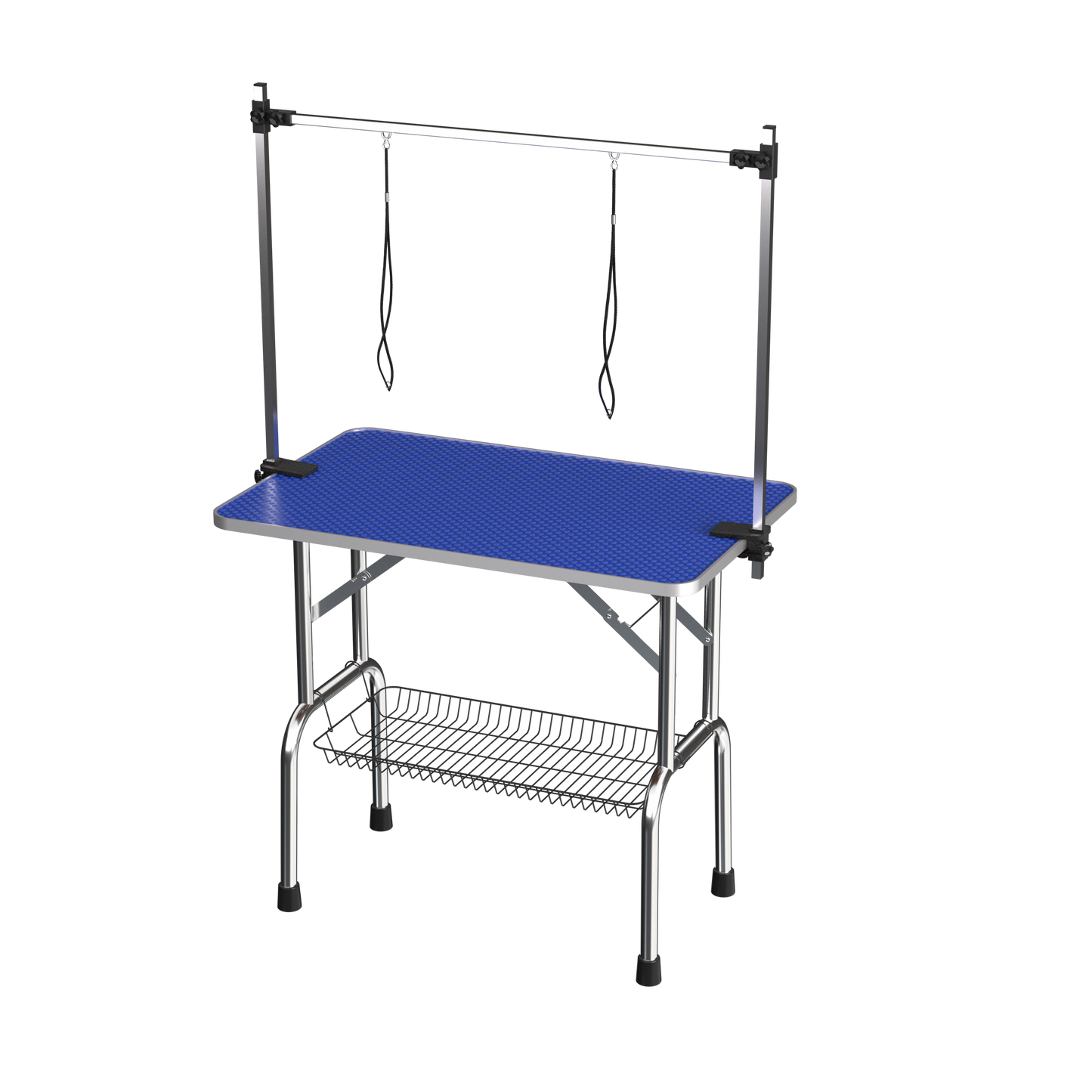 Large Grooming Table for Pet Dog and Cat with Adjustable Arm and Clamps Large Heavy Duty Animal grooming table, 42''/Blue