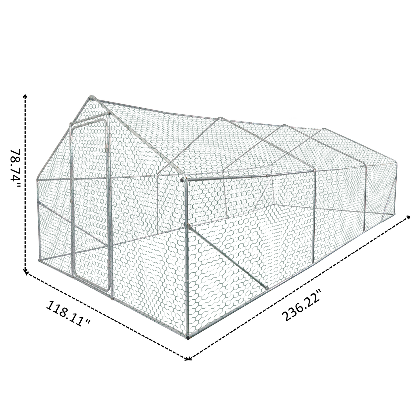 XPT035 Outdoor chicken coop metal big space 20*10*6FT 3 Unit for Outdoor Farm Use