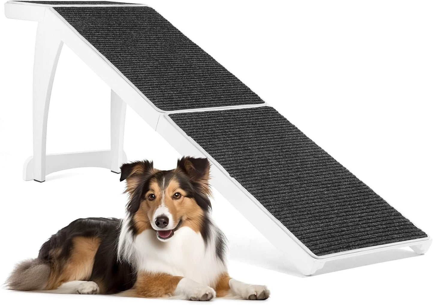 Dog Ramp for High Bed, Pet Bed Ramp, Dog Stairs, Cat Ramp, Dog Steps for Elevated Surface up to 28", Suitable for Small to Extra Large Dogs (71 inches)