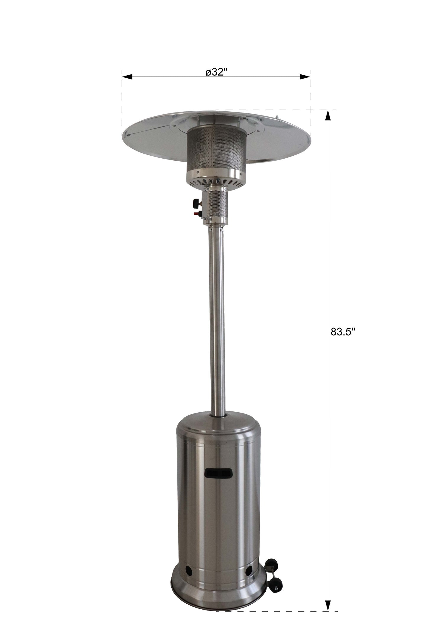 46,000 BTU Standing Patio Heater