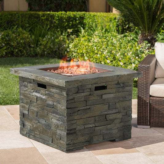 35" SQUARE MGO FIRE PIT - 40000 BTU.