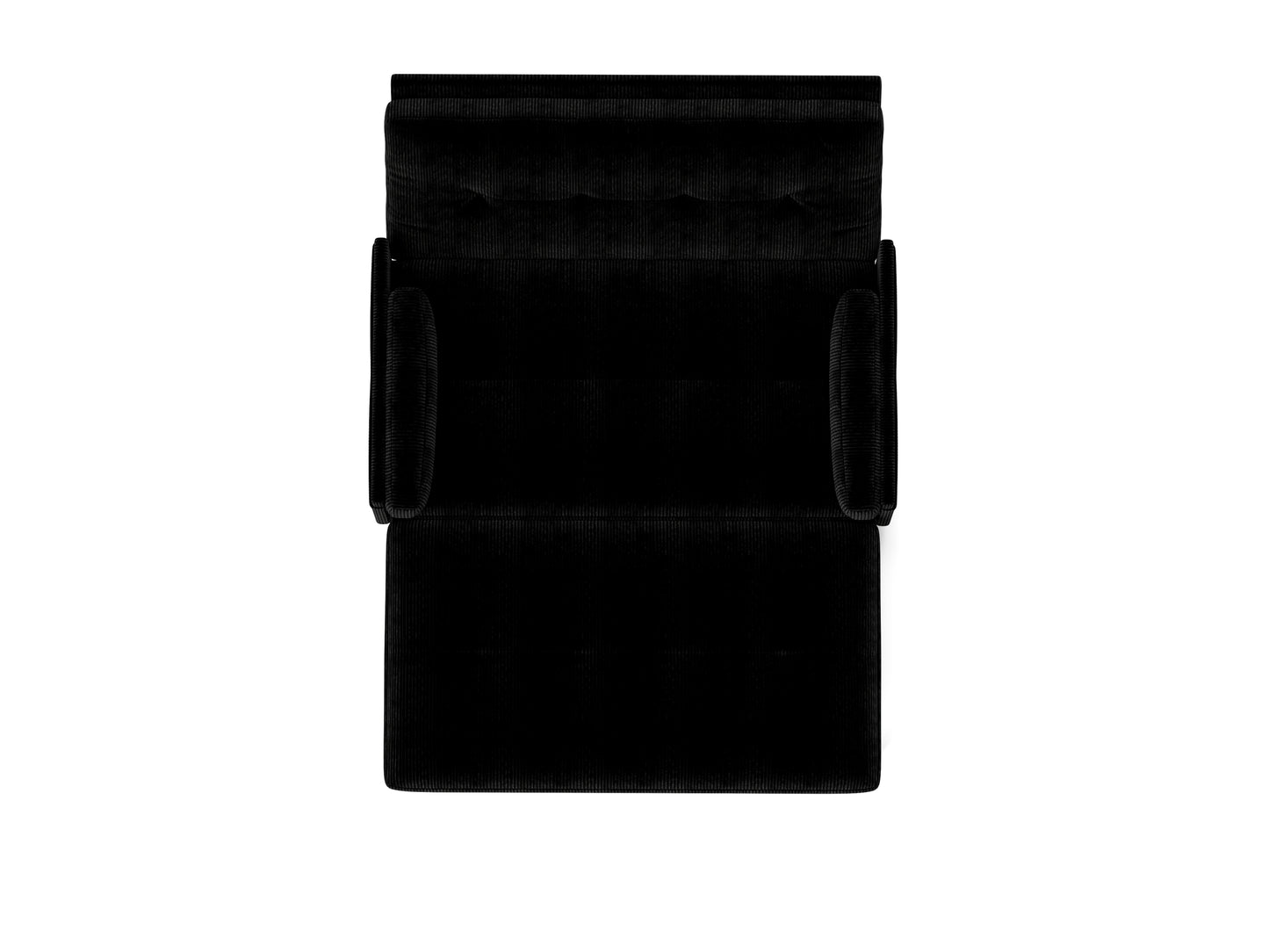 [SantaChoice] Black 2 seater sofa sleeper with recline fuction