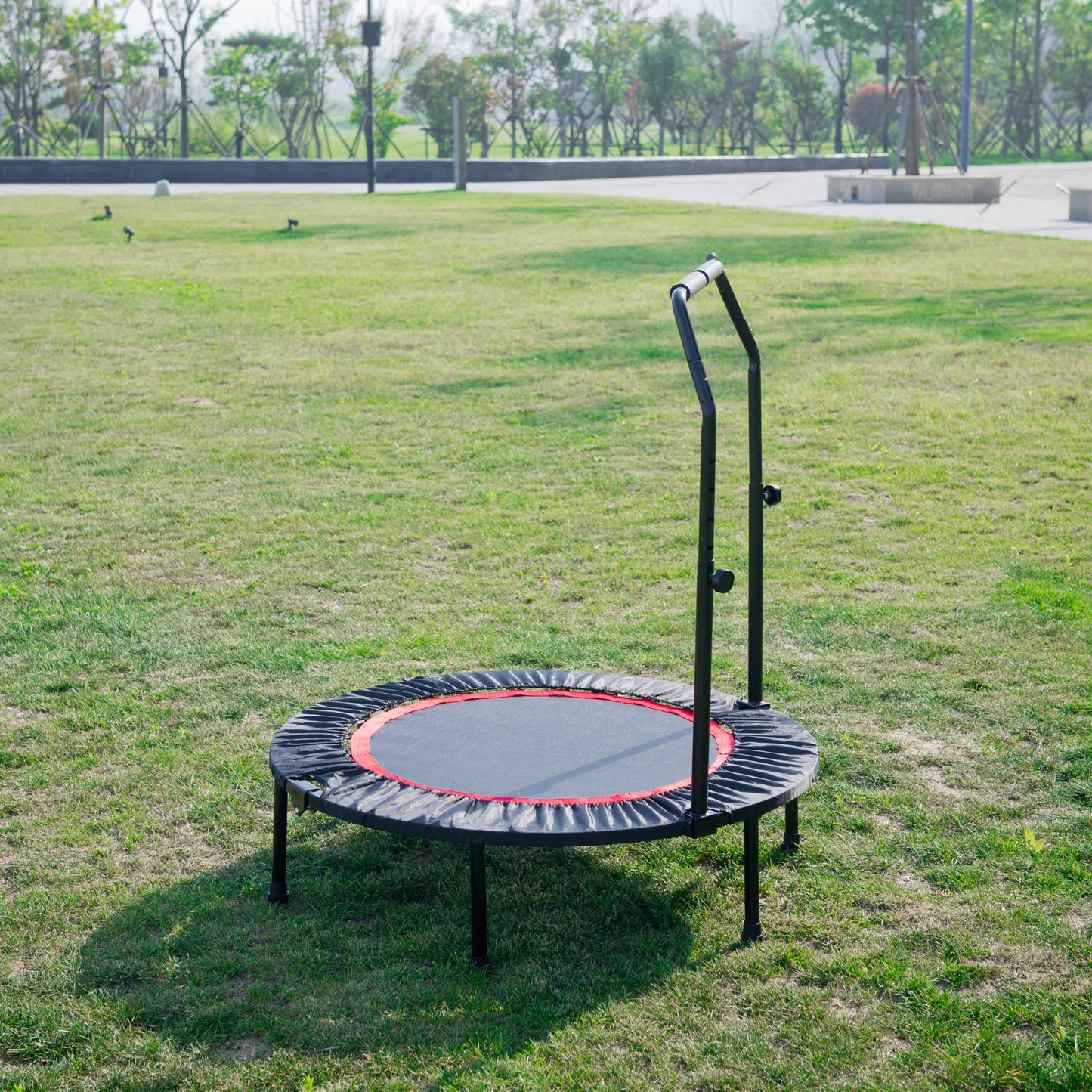 40 Inch Mini Exercise Trampoline for Adults or Kids  Indoor Fitness Rebounder Trampoline with Safety Pad  Max. Load 300LBS