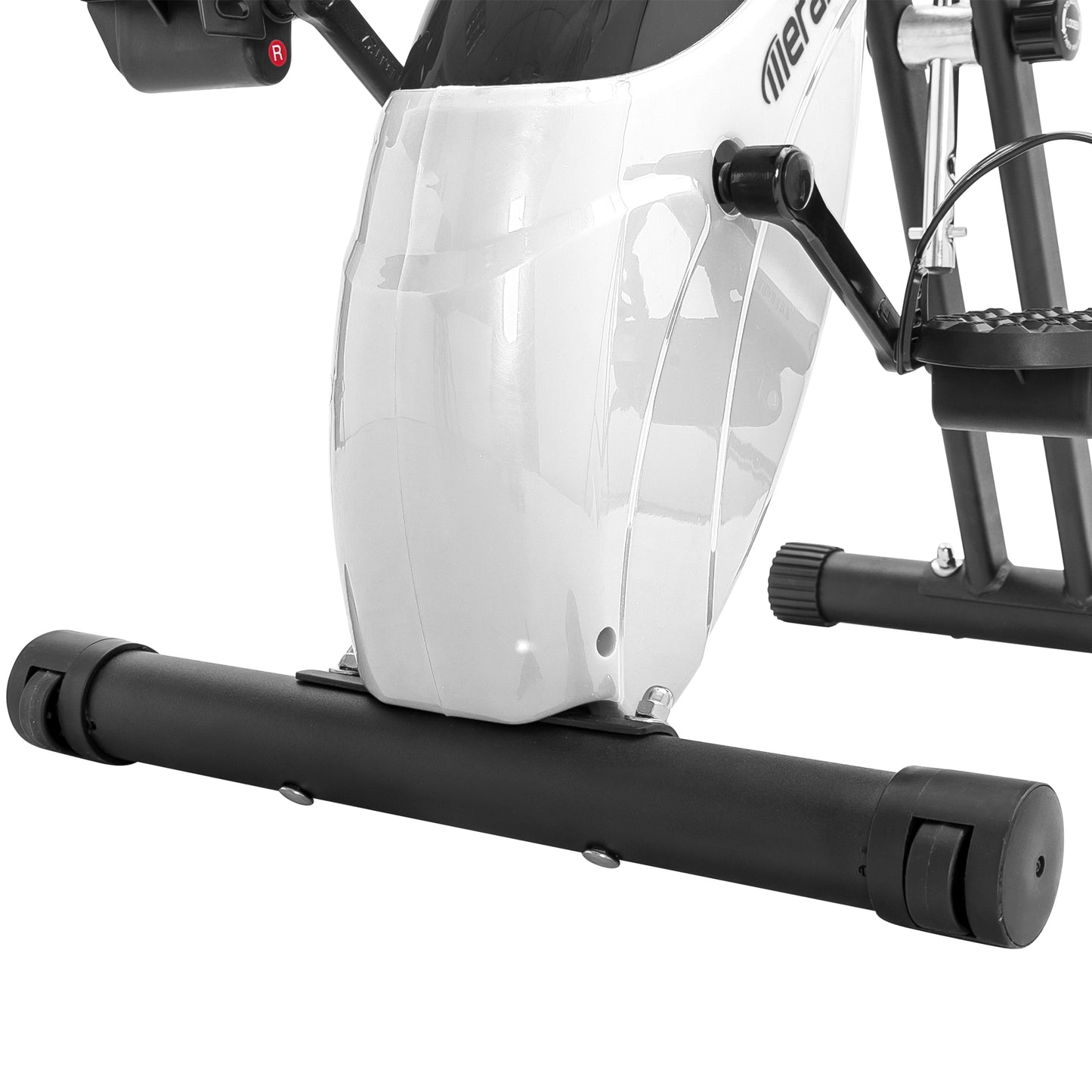 Folding Exercise Bike, Fitness Upright and Recumbent X-Bike with 16-Level Adjustable Resistance, Arm Bands and Backrest