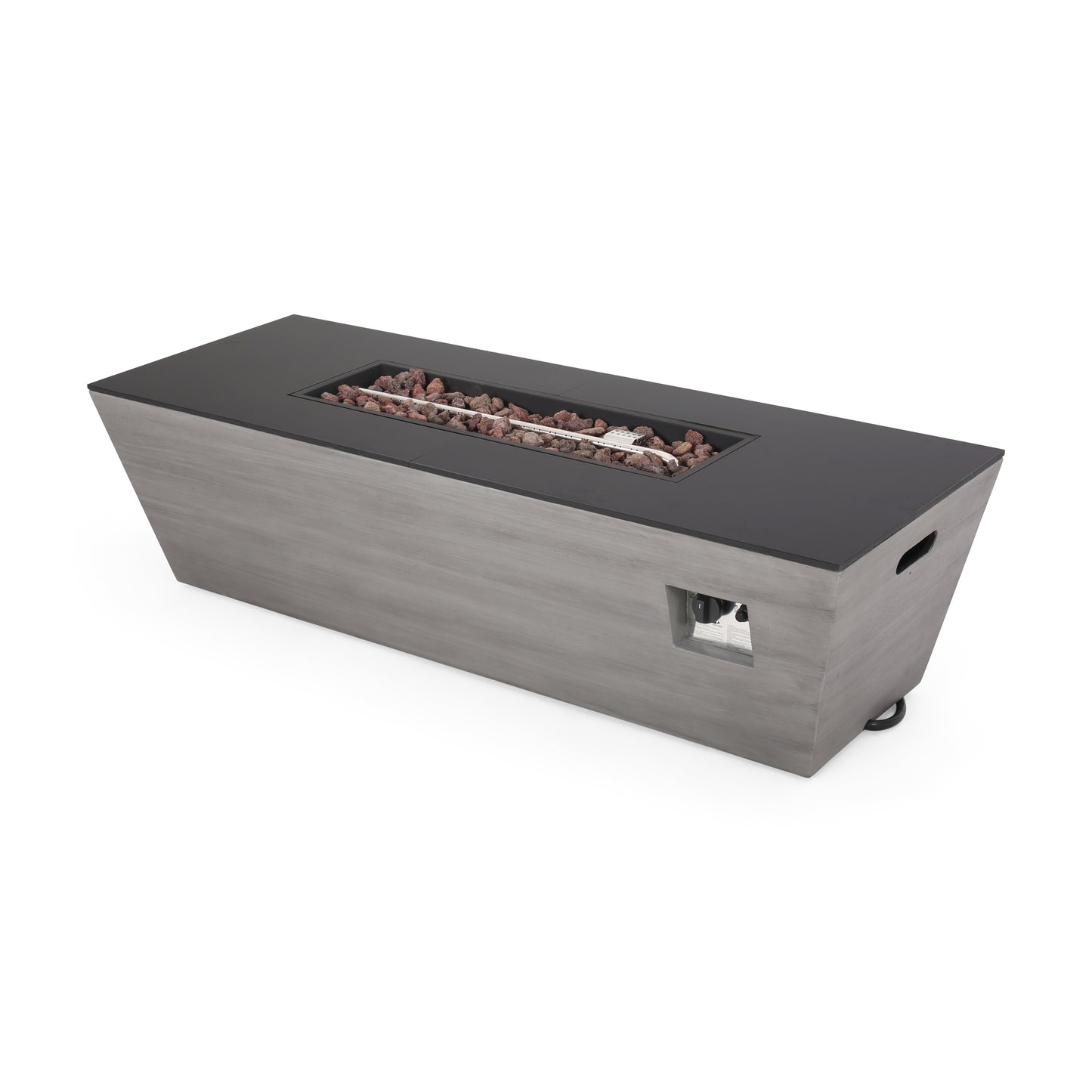 56" RECTANGLE MGO FIRE PIT - 50 000 BTU