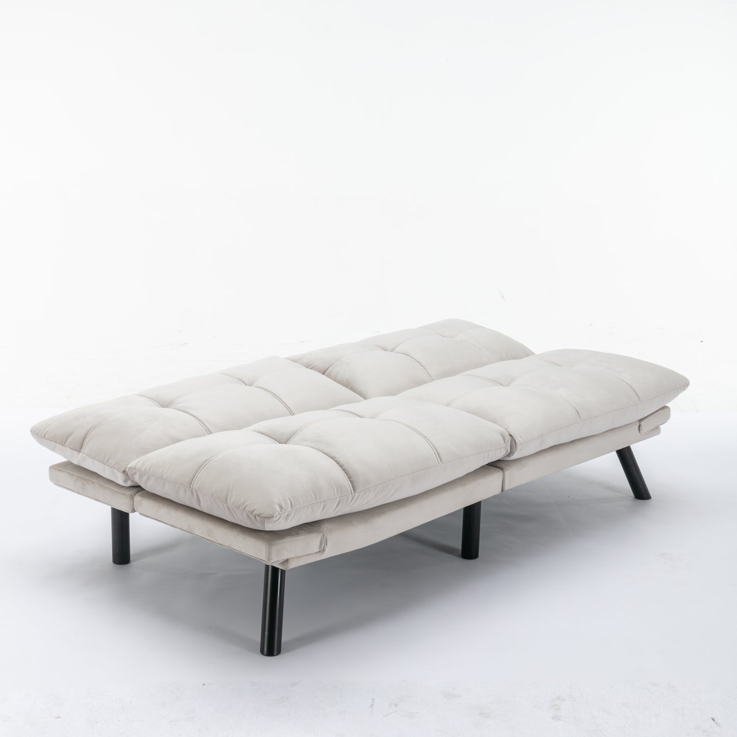 [SantaChoice] Cream Convertible Folding Modern sofa Bed