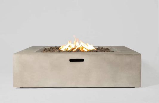 12" H Concrete Outdoor Fire Pit Table