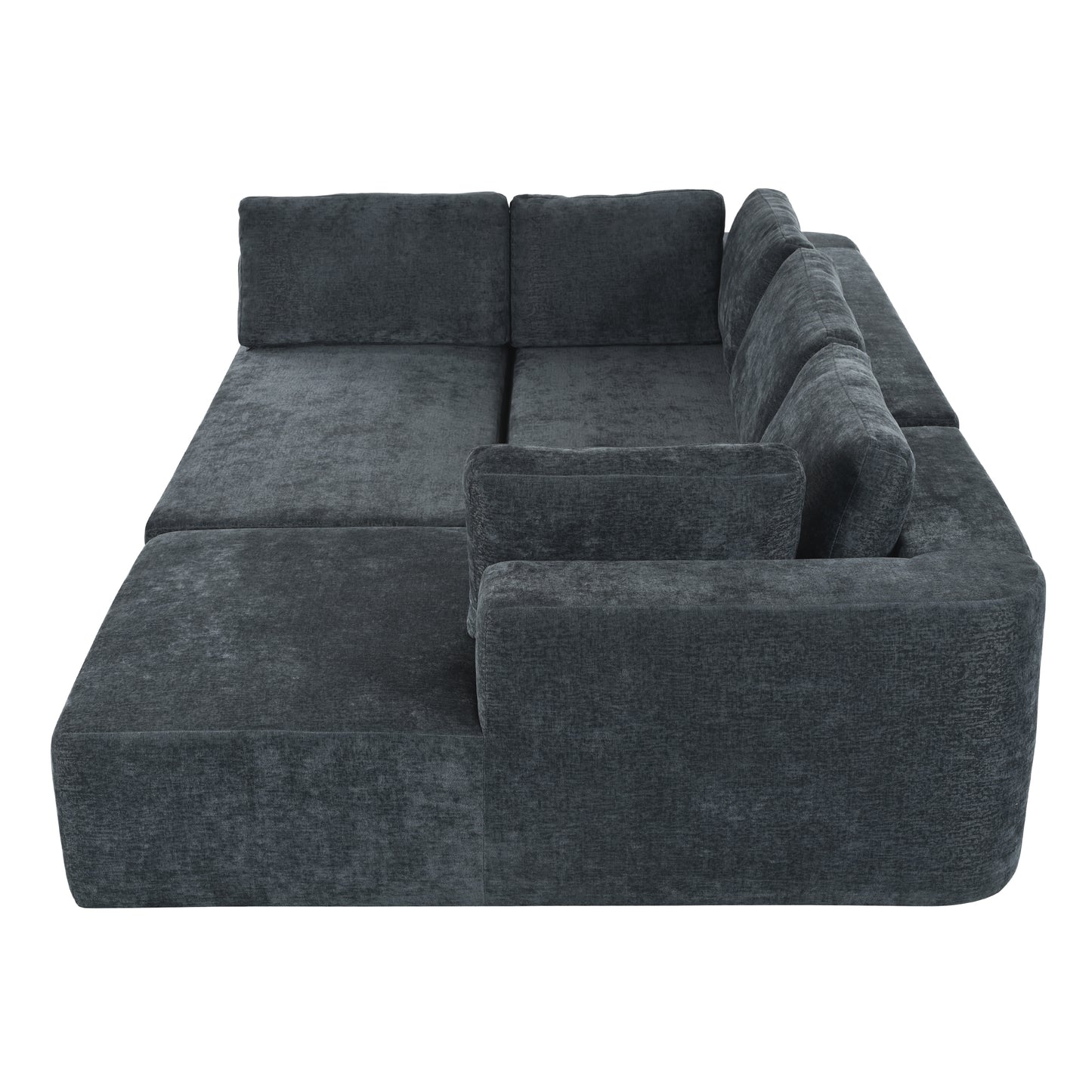 U_Style Modern Large Modular Sectional Sofa for Living Room, Bedroom, Salon, 3 Piece Free Combination