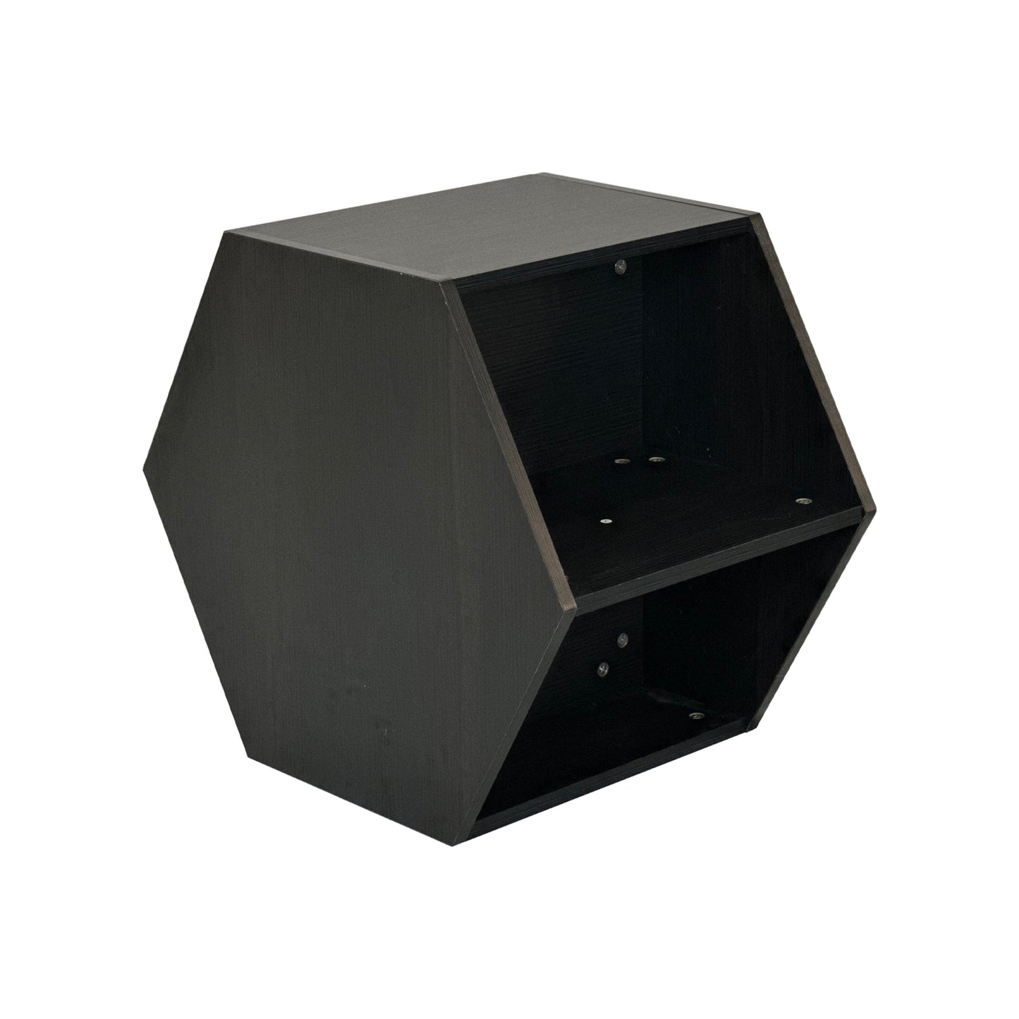 [SantaChoice] 23.62'' Hexagonal Coffee Table Side Table Nightstand Burmese Sumac