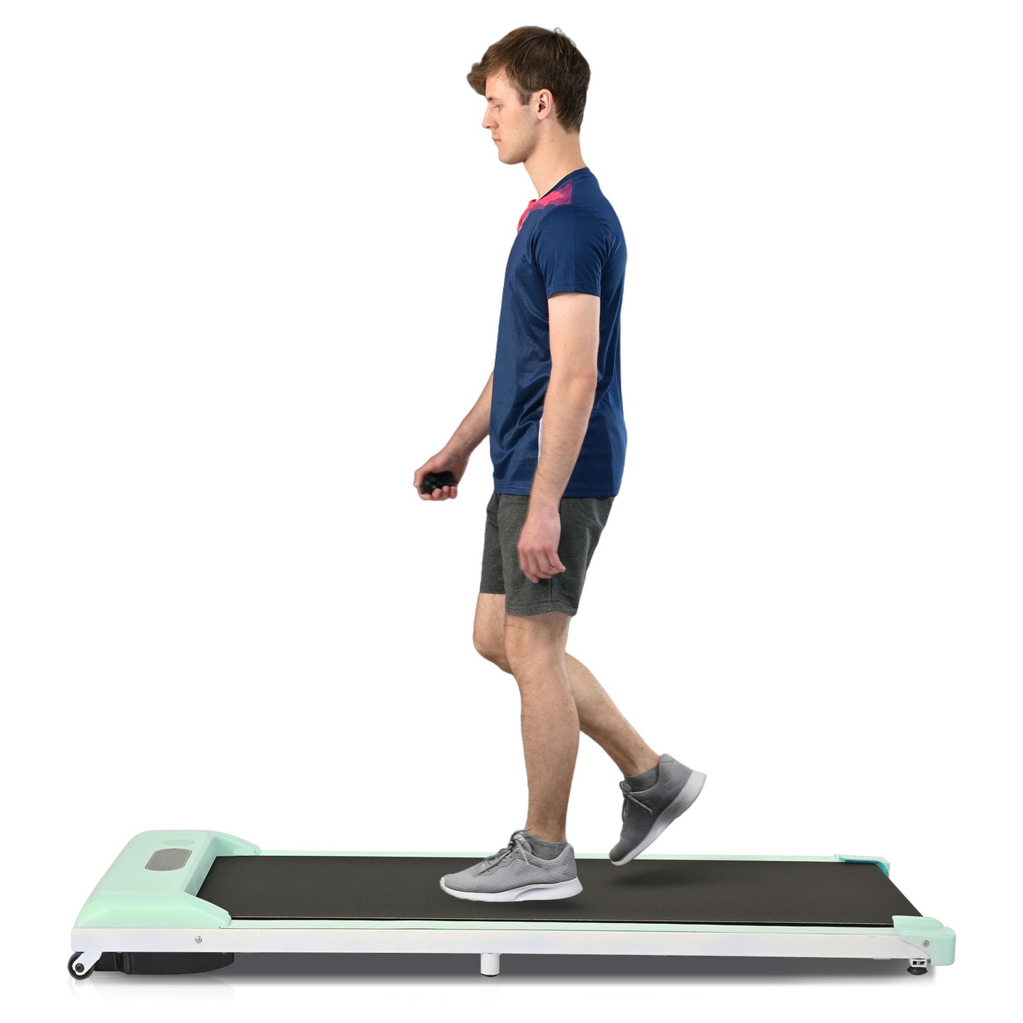 2 in 1 Under Desk Electric Treadmill 2.5HP, Remote Control, Display, Walking Jogging Running Machine Fitness Equipment for Home Gym Office