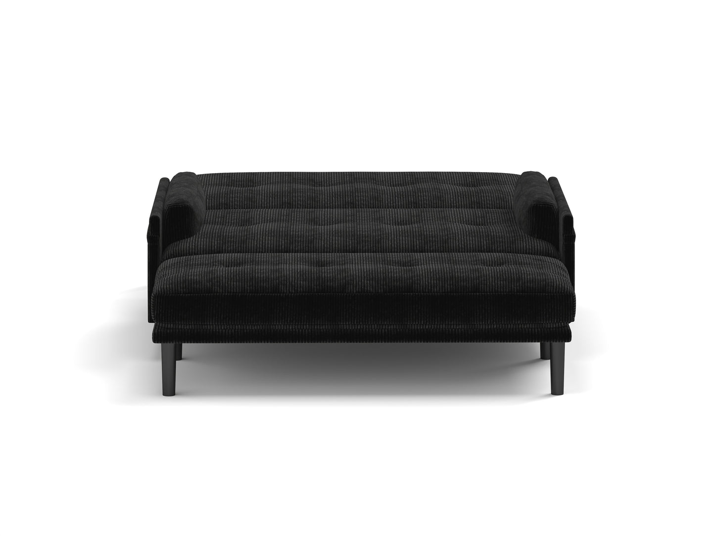 [SantaChoice] Black 2 seater sofa sleeper with recline fuction