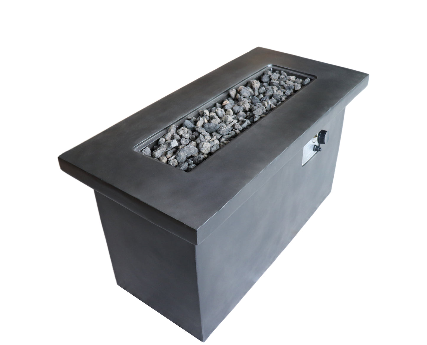 24'' H Concrete Propane/Natural Gas Outdoor Fire Pit Table