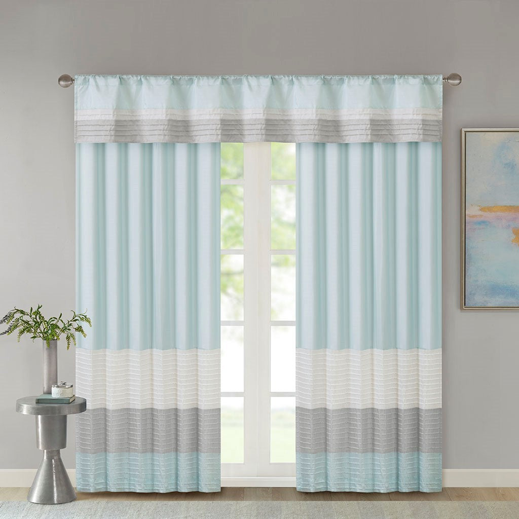 Polyoni Pintuck Curtain Panel(Only 1 Pc Panel)