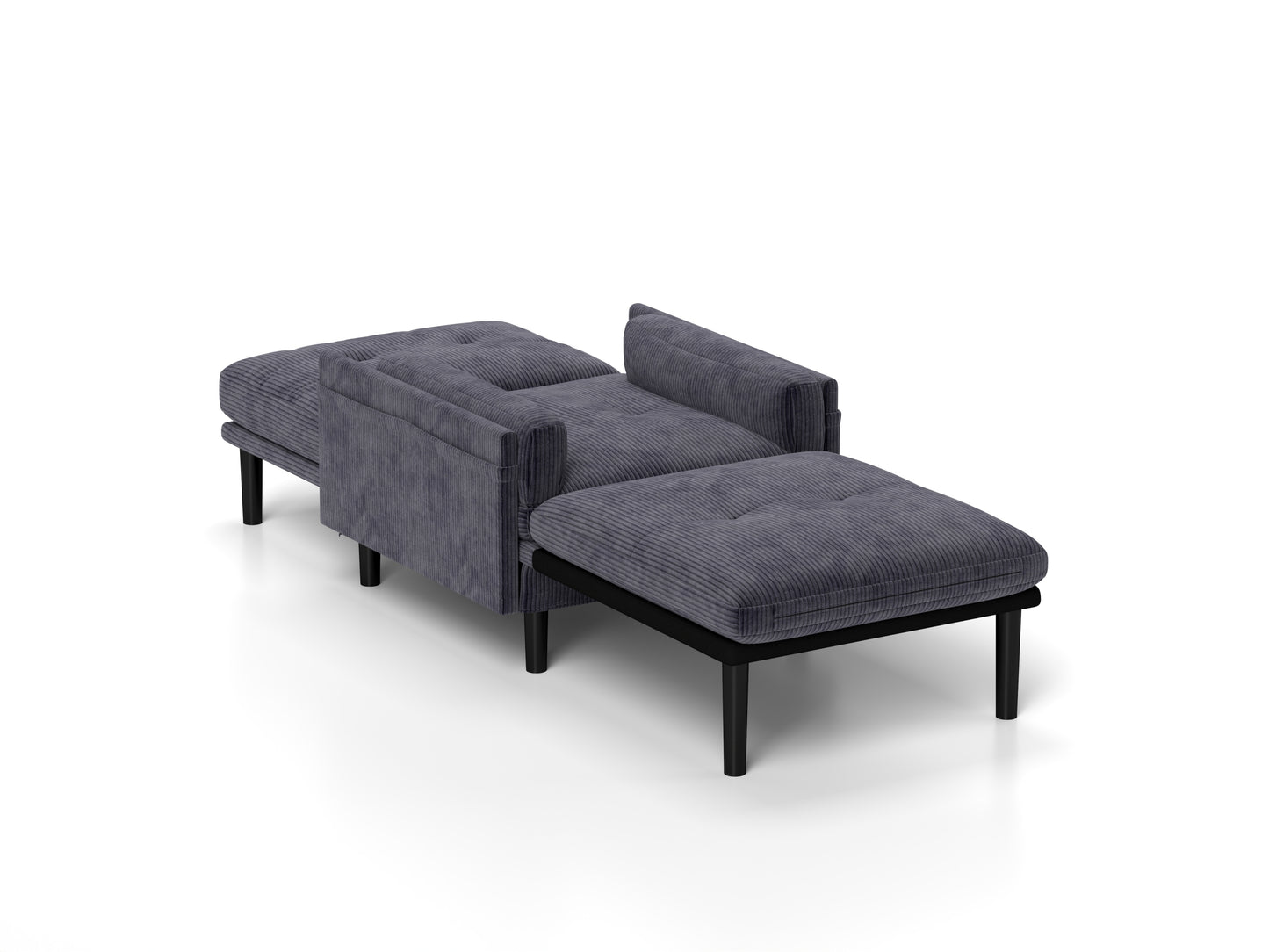 [SantaChoice] Grey sofa chair with recline fuction