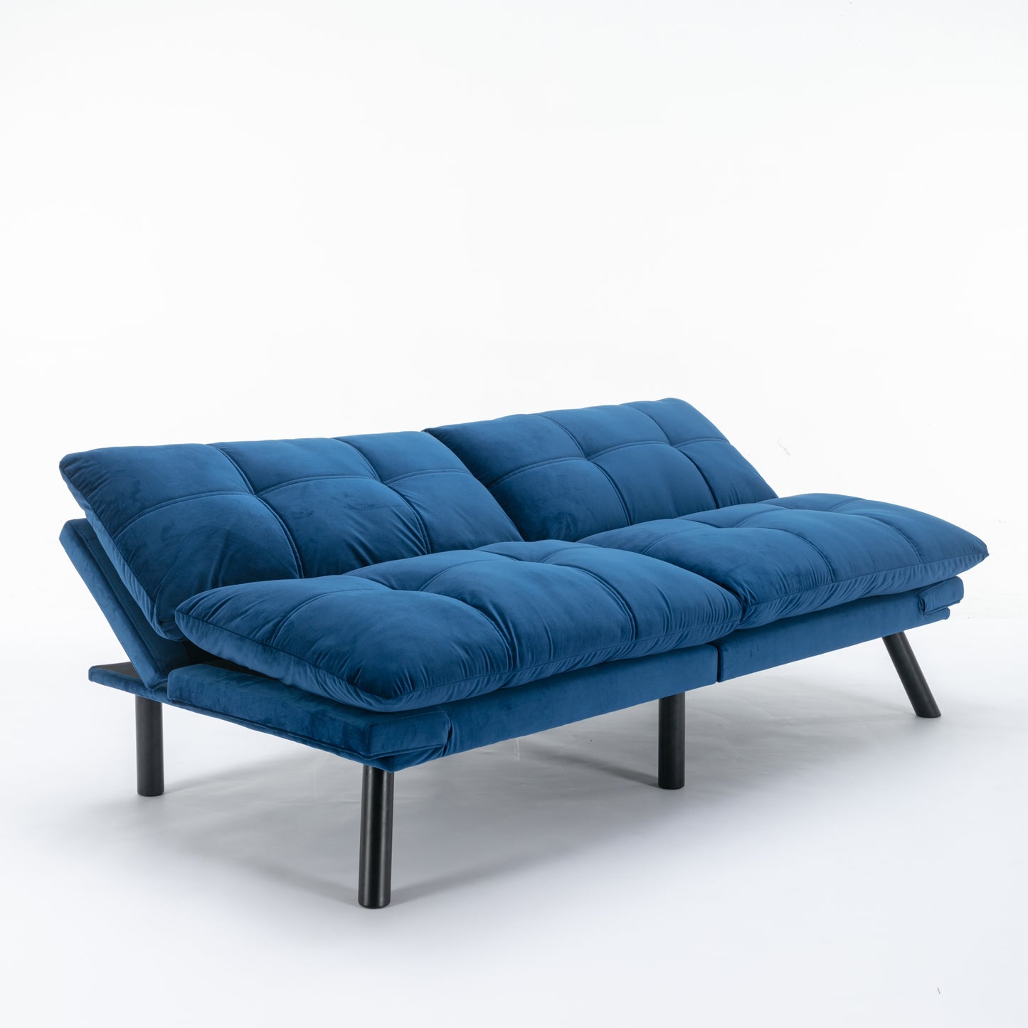 [SantaChoice] Navy Blue Convertible Folding Modern sofa Bed