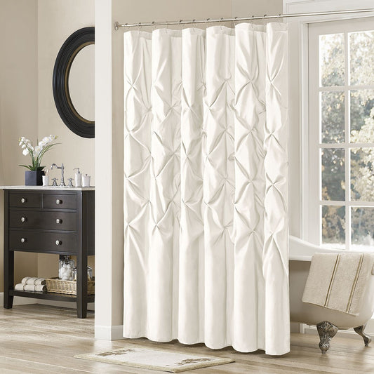 Tufted Semi-Sheer Shower Curtain