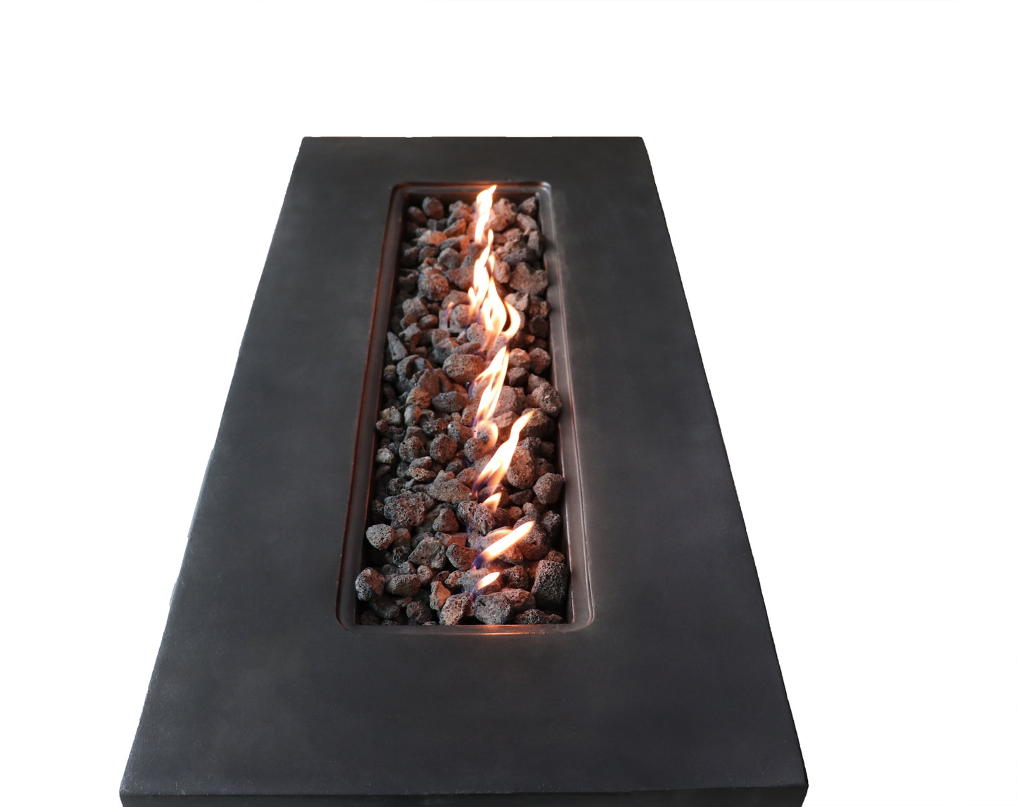 24'' H Concrete Propane/Natural Gas Outdoor Fire Pit Table