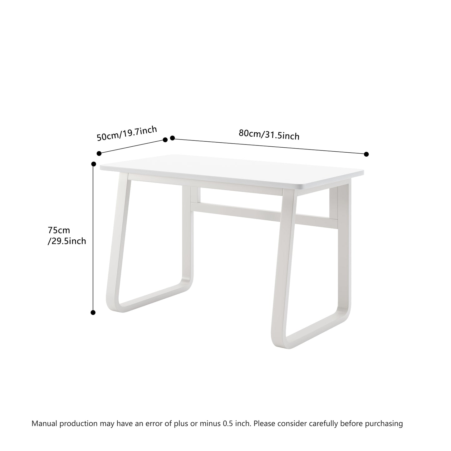 L31.5inch Computer Desk Modern Simple Style Desk for Home Office,  Small Writing Table Study Corner Work Desk for Bedroom