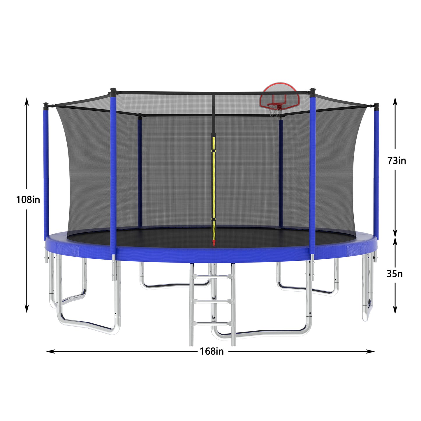 14FT for Kids Children with Safety Enclosure Net Outdoor Backyards Large Recreational Trampoline