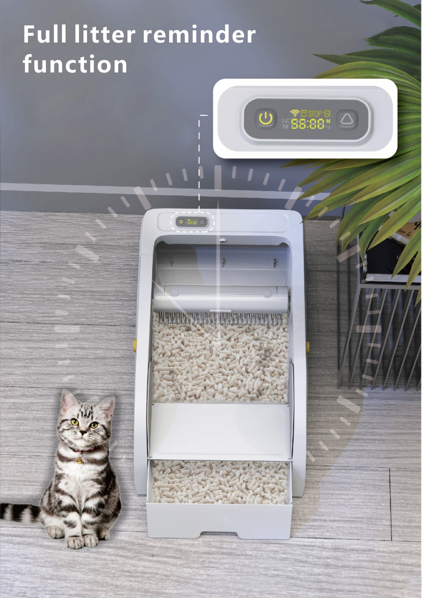 Smart Cat Litter Box Cat Litter Box Wide Opening