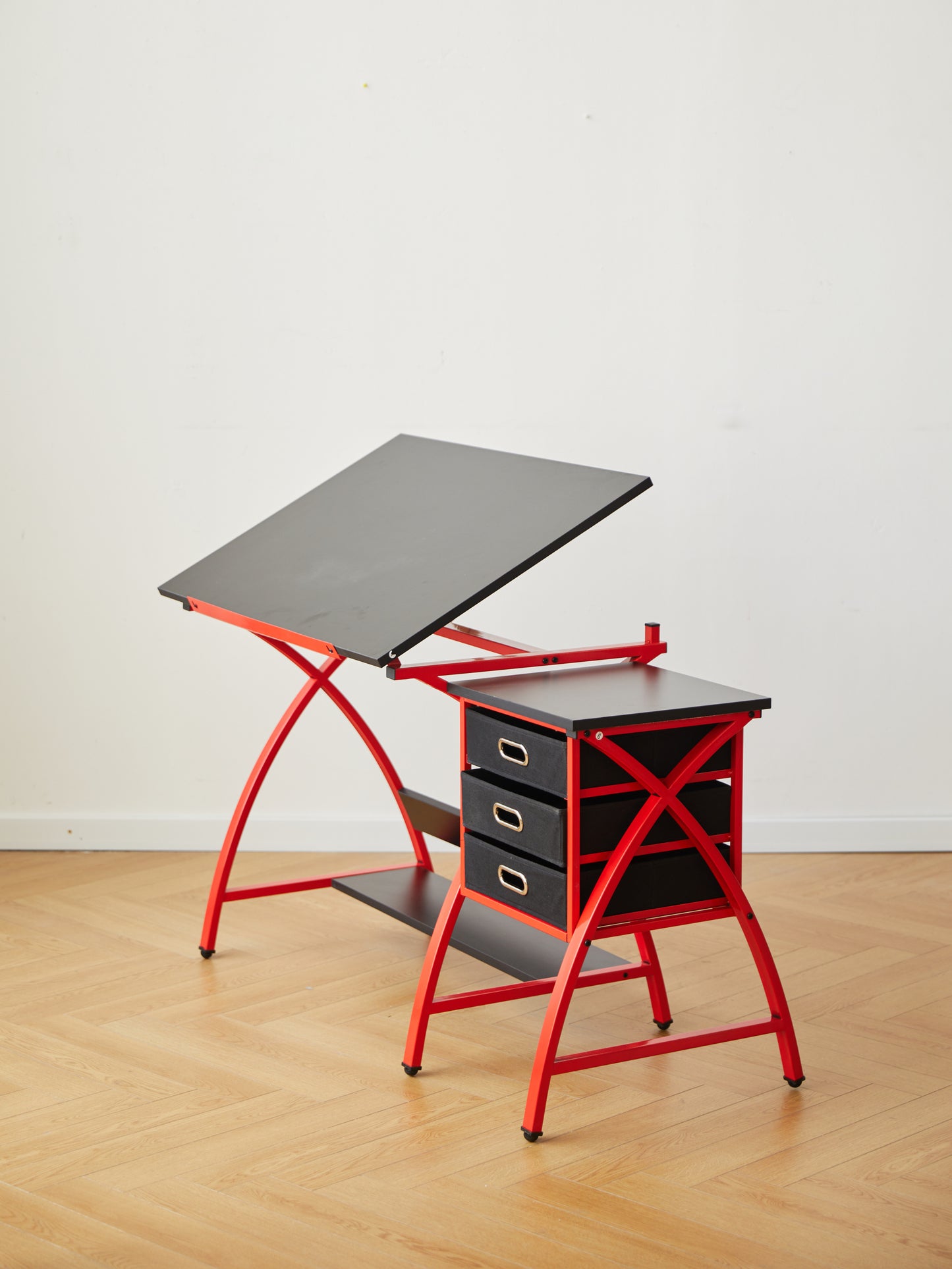 [SantaChoice] drafting table red with stool