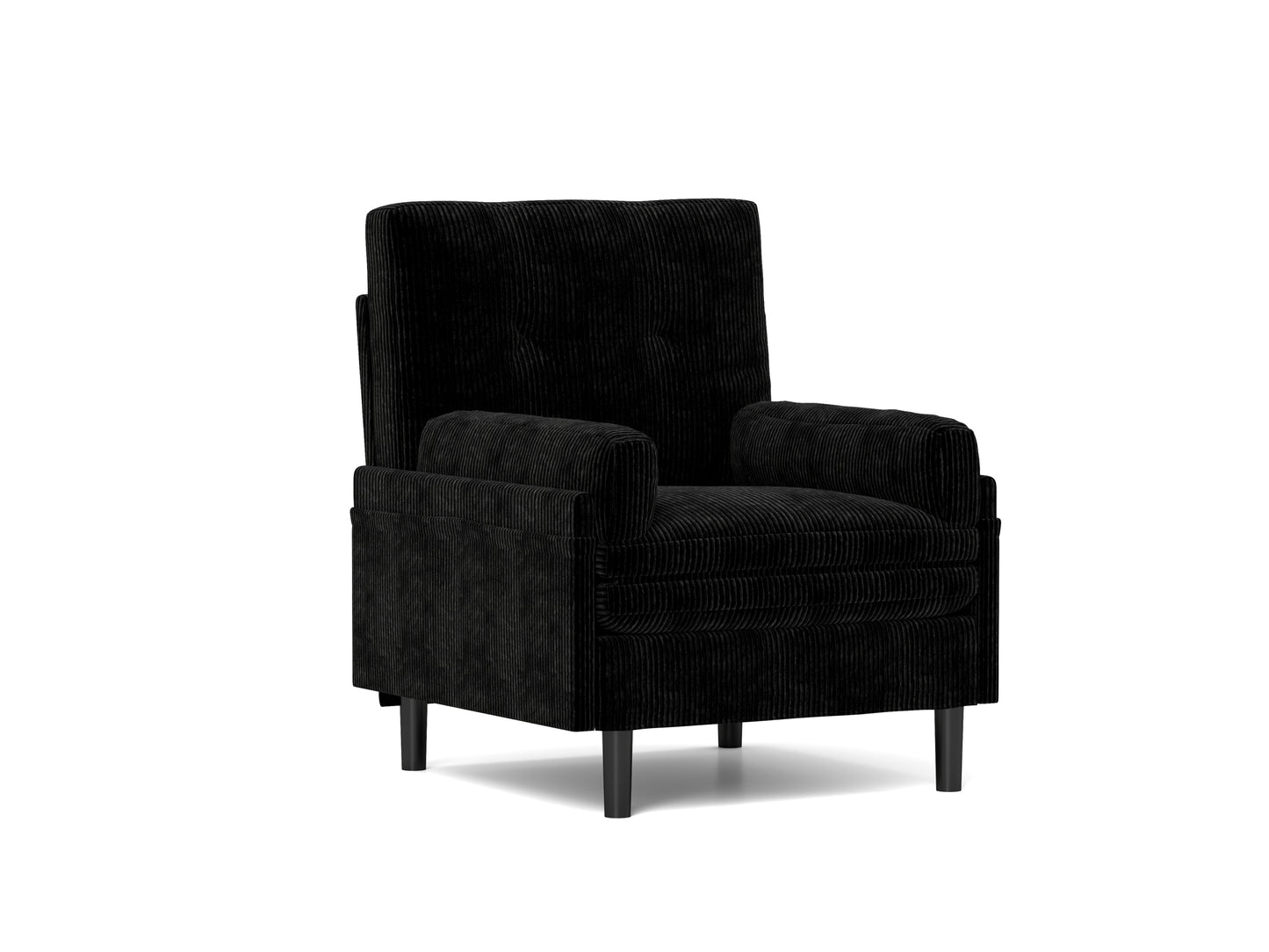 [SantaChoice] Black Multi-Functional Adjustable Sofa, Convertible Lounge Chair and Guest Bed