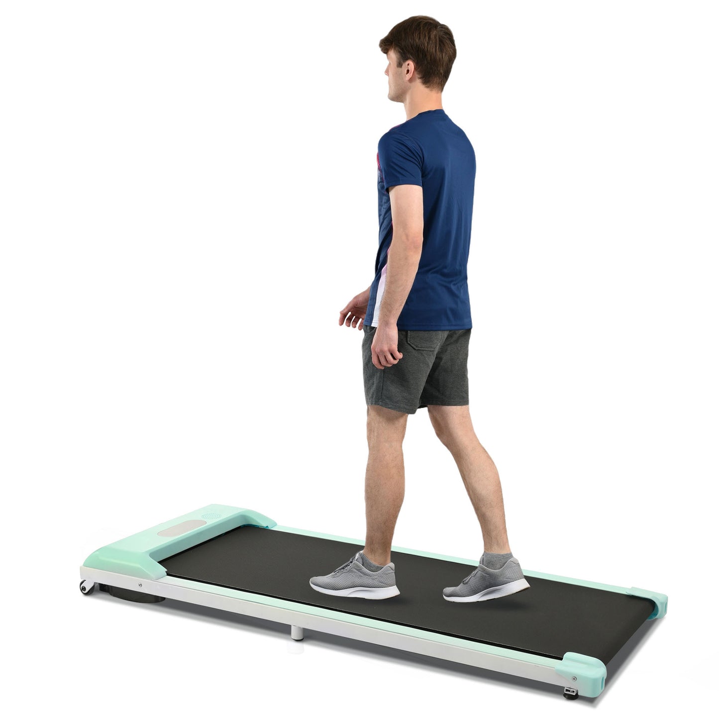 2 in 1 Under Desk Electric Treadmill 2.5HP, Remote Control, Display, Walking Jogging Running Machine Fitness Equipment for Home Gym Office