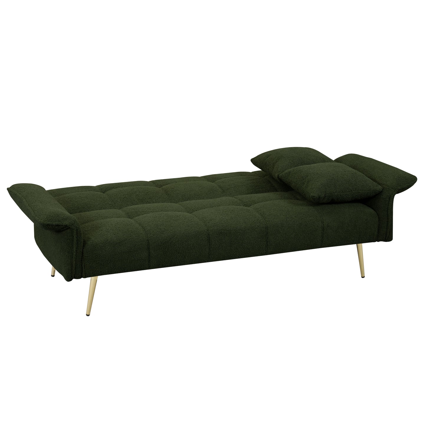 [SantaChoice] 70.1 "futon sofa bed, convertible double sofa bed with folding armrests for living rooms and small Spaces