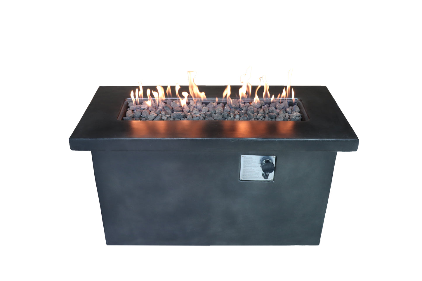 24'' H Concrete Propane/Natural Gas Outdoor Fire Pit Table