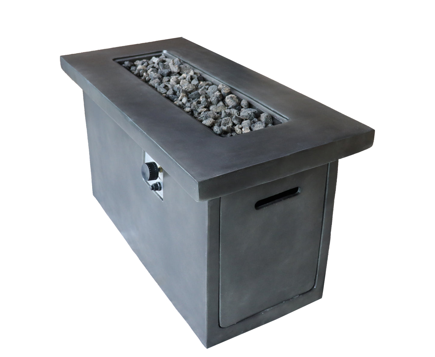 24'' H Concrete Propane/Natural Gas Outdoor Fire Pit Table