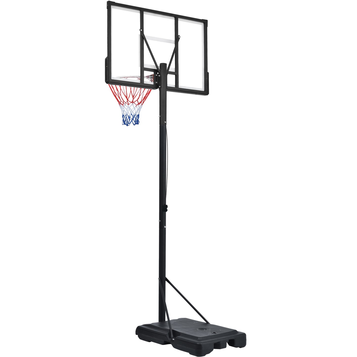 Portable Basketball Hoop Basketball System 4.76-10ft Height Adjustable for Youth Adults LED Basketball Hoop Lights, Colorful lights, Waterproof,Super Bright to Play at Night Outdoors,Good Gift for Kid