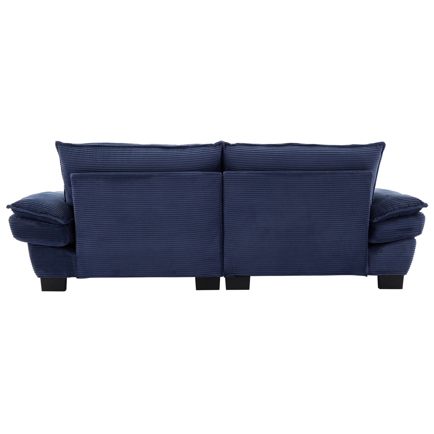 Corduroy Sofa Sleeper Couch Loveseat Sofa with Pillows Comfy Upholstered Deep Seat Sofa for Bedroom,Living Room,Apartment,Office,Dorm-Blue Corduroy