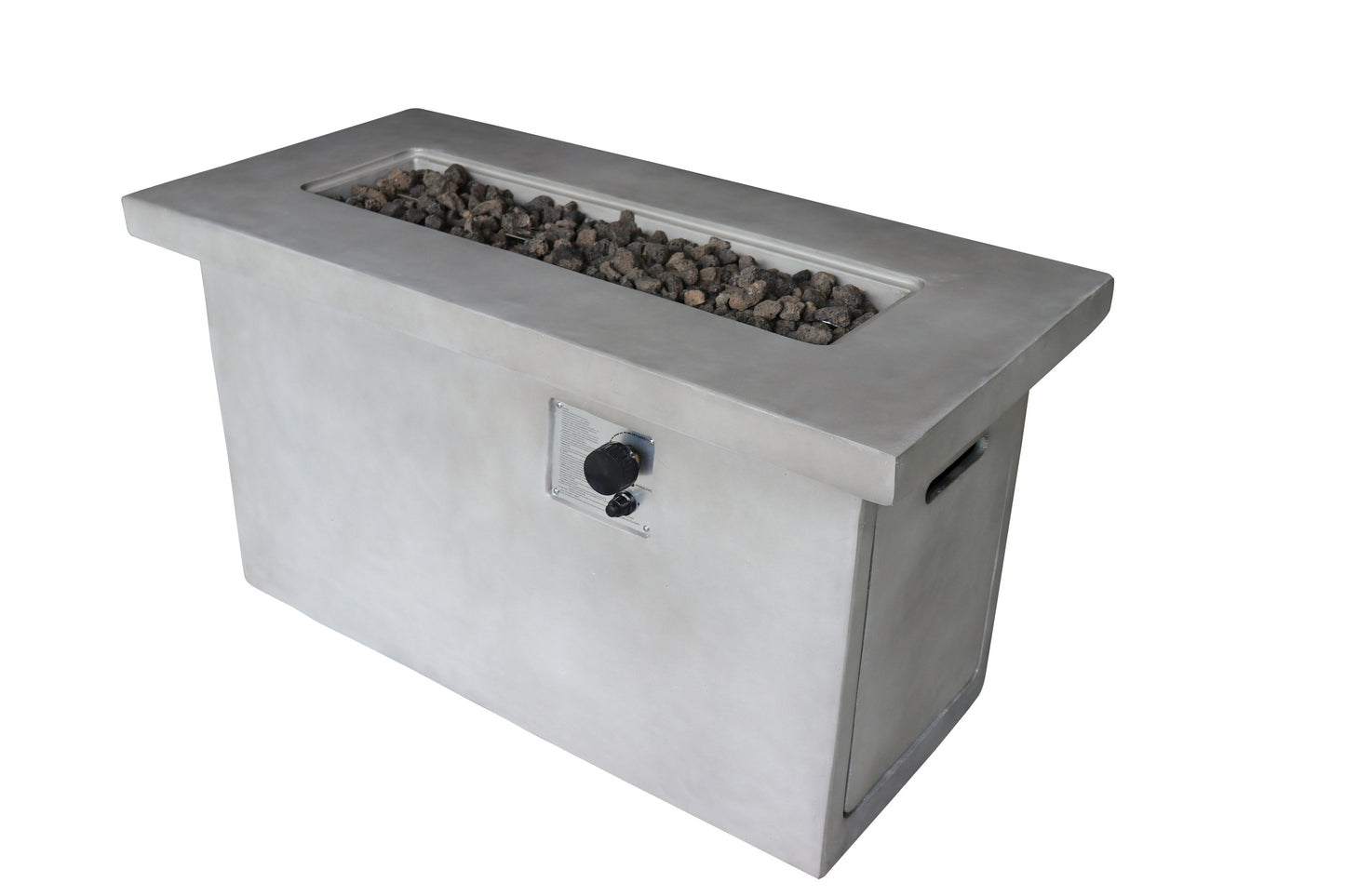 24'' H Concrete Propane/Natural Gas Outdoor Fire Pit Table