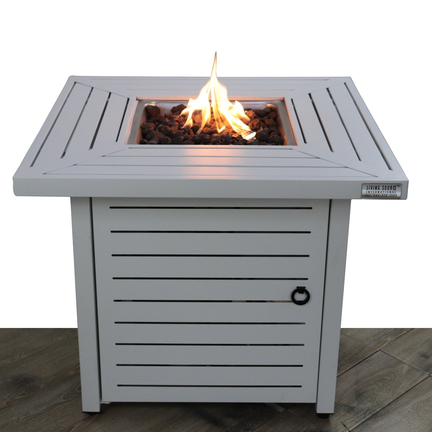 25" H x 30" W Steel Propane Fire Pit Table